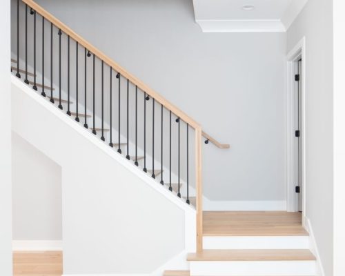 A,Staircase,Going,Up,With,Natural,Wood,Steps,And,Handrails, A,Staircase,Going,Up,With,Natural,Wood,Steps,And,Handrails,